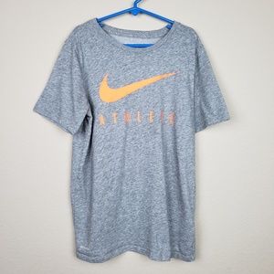 Nike Dri-fit Gray Swoosh T-shirt